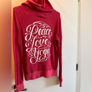 Spiritual gangster red zip hoodie size XS
